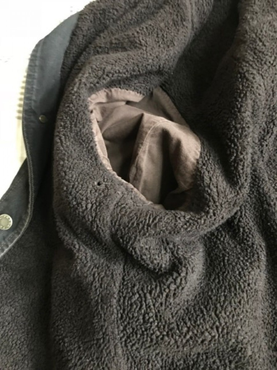 RARE Black Label Teddy Sherpa Denim Leather Detail Jacket - 12