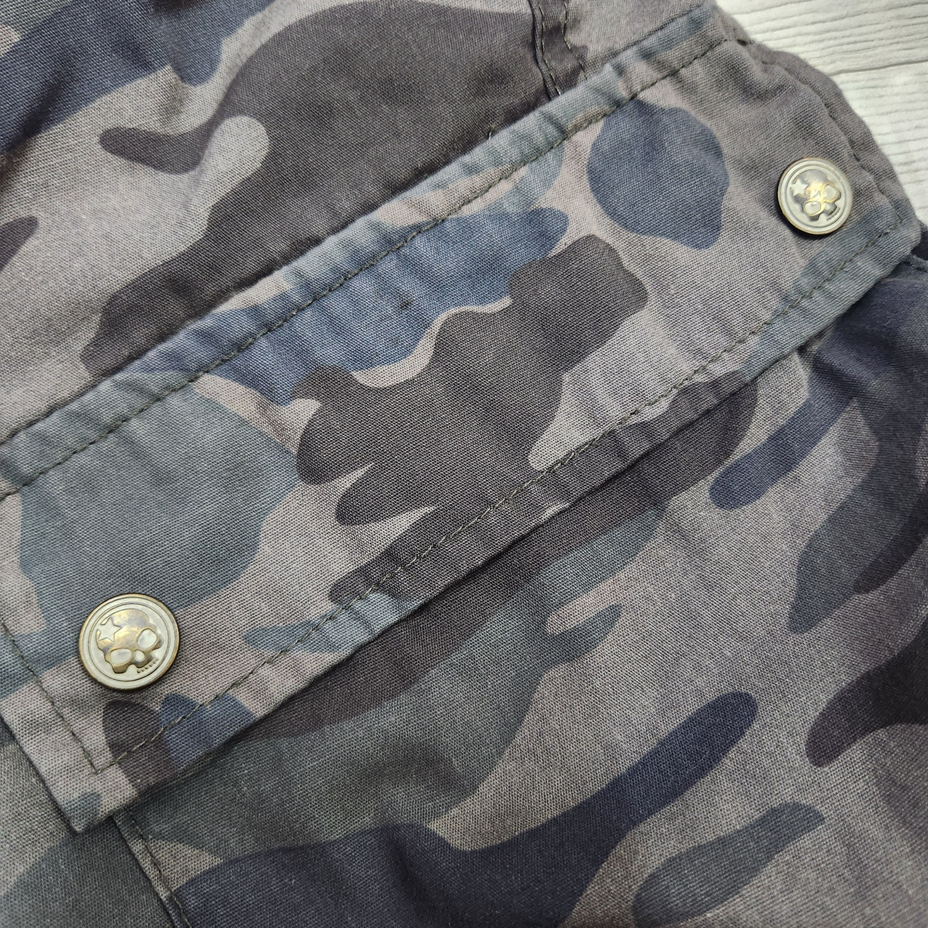 Japanese Brand - Batsu Studio Camouflage Skulls Button Cargo Pants - 15