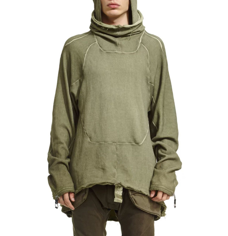 Hood-mask pullover with maya-studs dyed/SG size L - 1