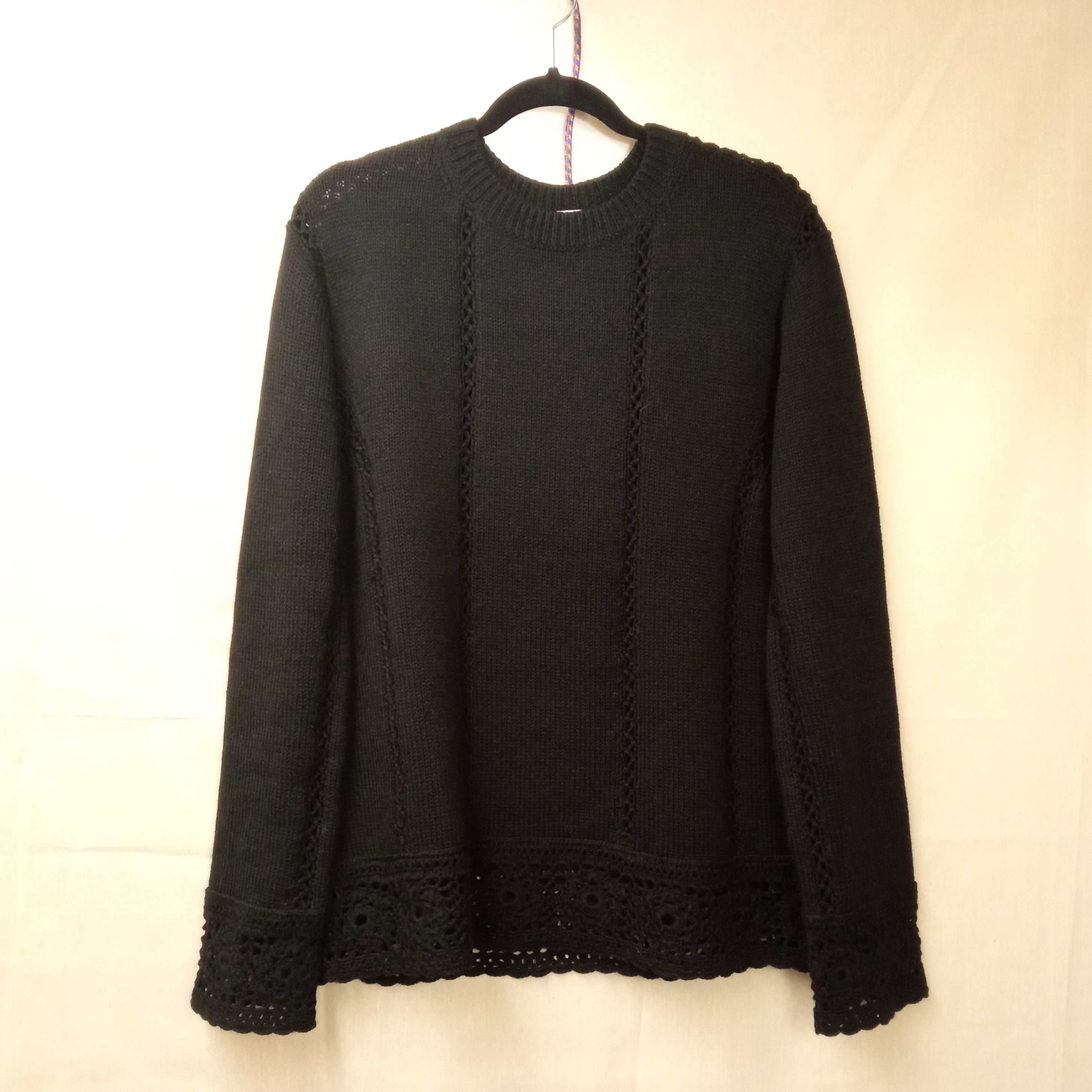 Dries Van Noten Knitwear with Knitted Lace Hems - 1