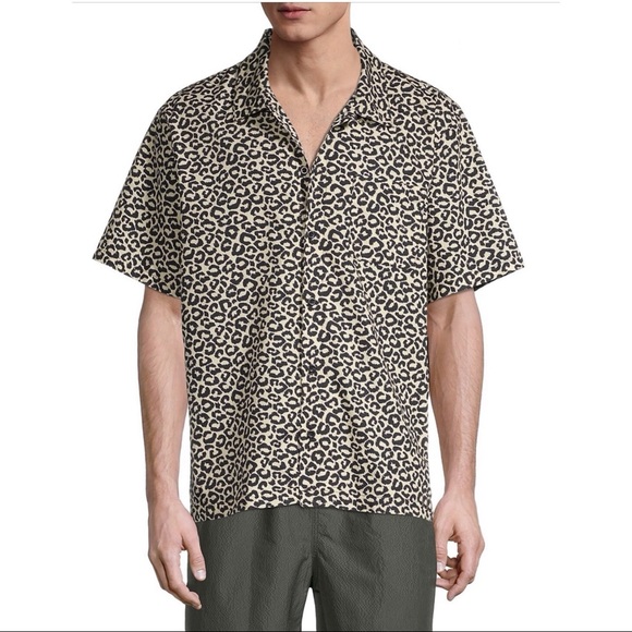 Solid & Striped Cabana Vacation Shirt in Leopard Print - 2