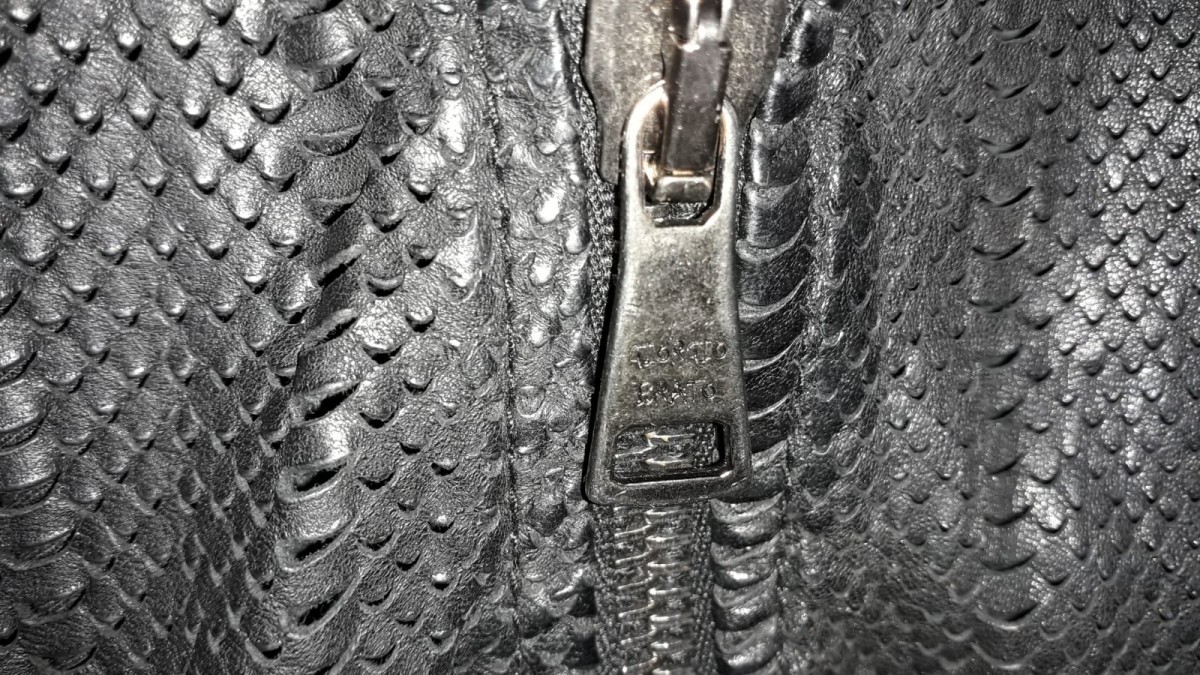 Giorgio Brato - Handmade Black Embossed Detail Leather Jacket Sz 48 - 9