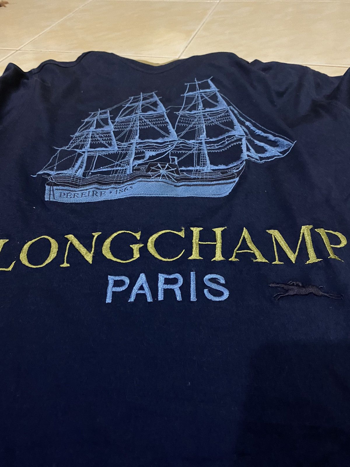 Authentic Longchamp Embroidered Tee - 3