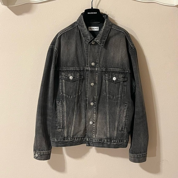 Balenciaga Denim Jacket in Bal Dirty Grey 2019 ‘like a man’ - 4