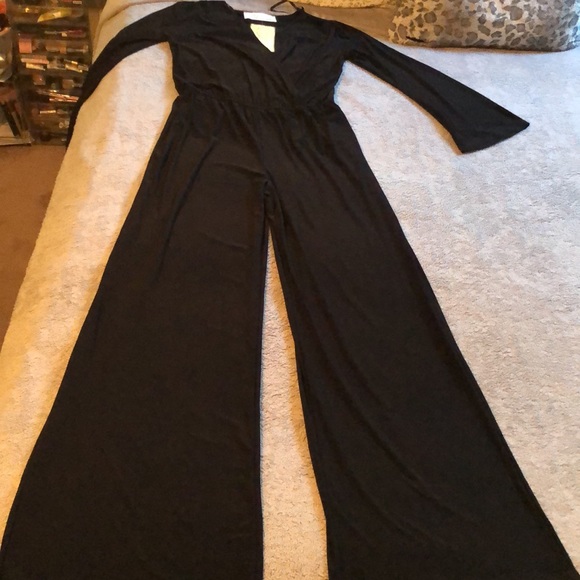 Vintage Havana Black Wide Leg Jumpsuit - 7