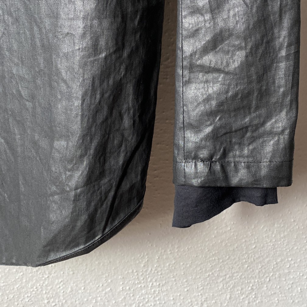 Lost & Found Ria Dunn - Ramie Waxed Car Coat - 2