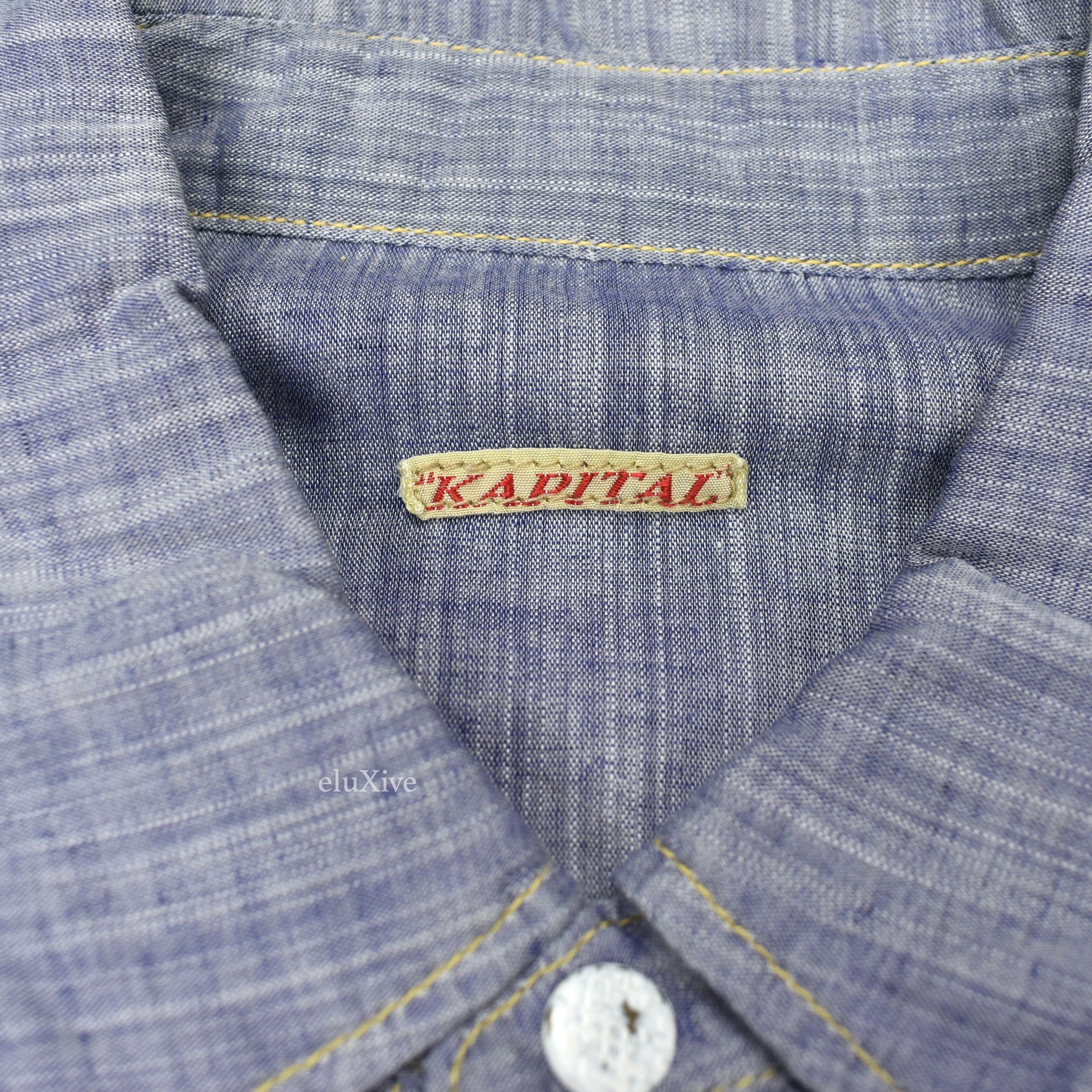 Kapital Western Chambray Snap Button Shirt - 3