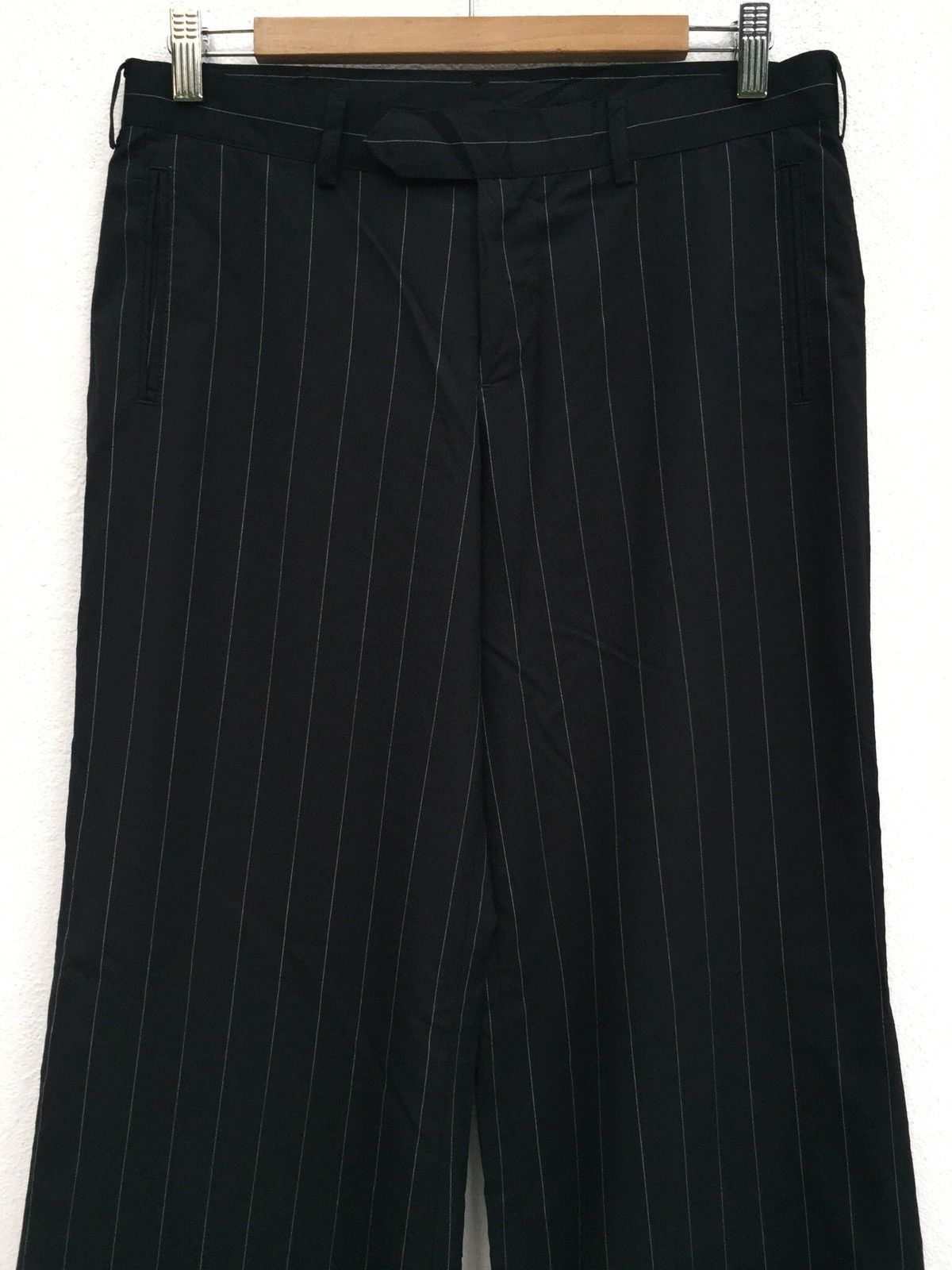 OG 90s Jean Paul Gaultier Striped Wide Leg Pants - 3