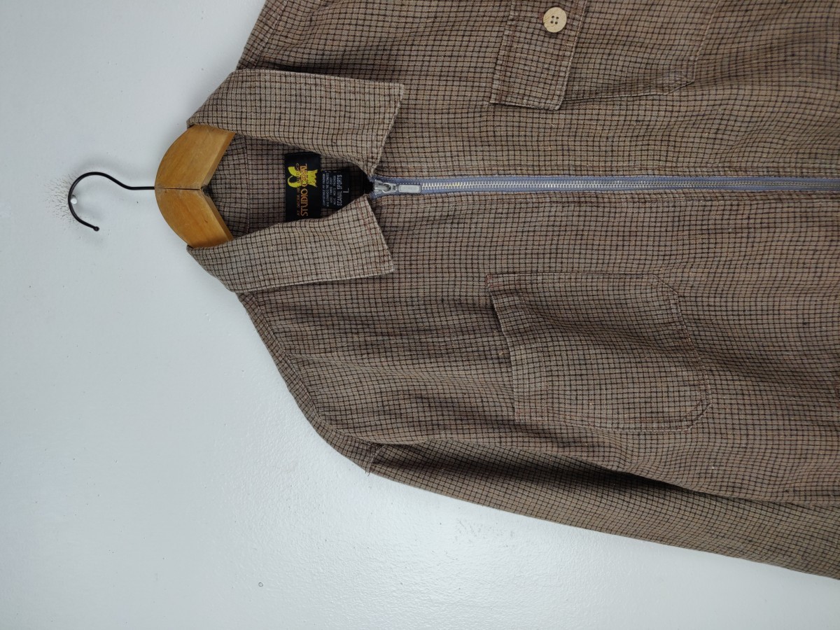 Canal New York - Studio Canal Small Checked Zipper Jacket - 4