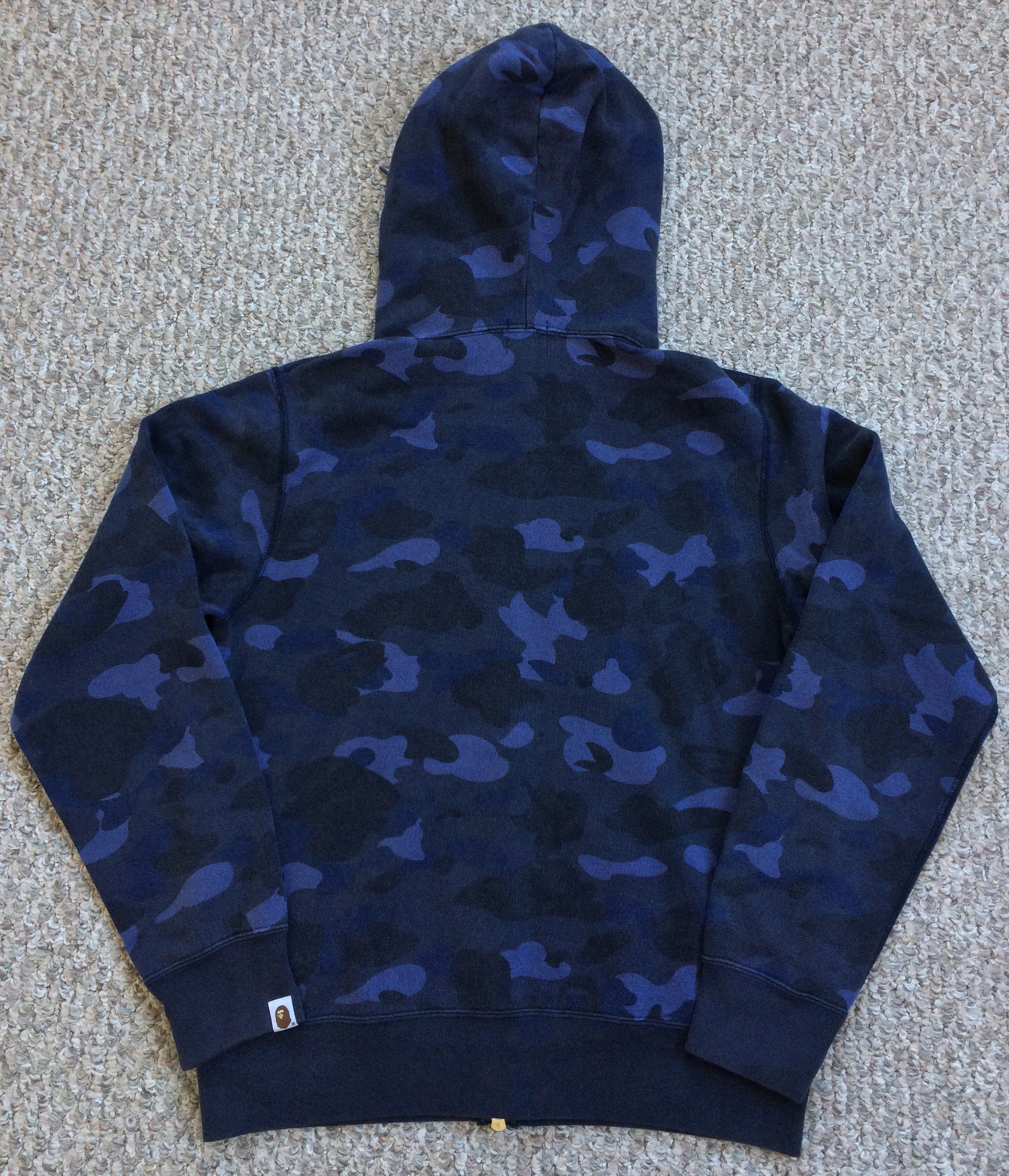 OG Bathing Ape Blue Camo Full Zip Hoodie - 6