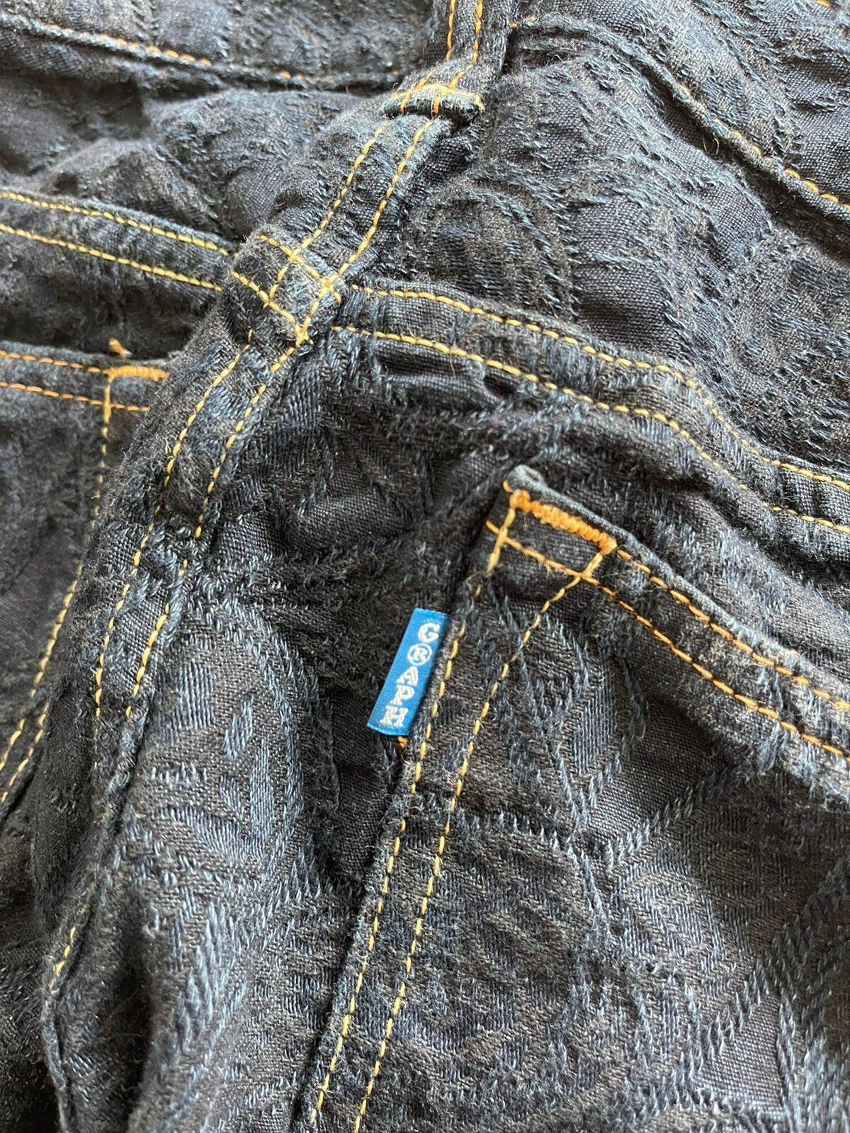 Graph Zero Jacquard jeans by Kojima Genes Japan - 8