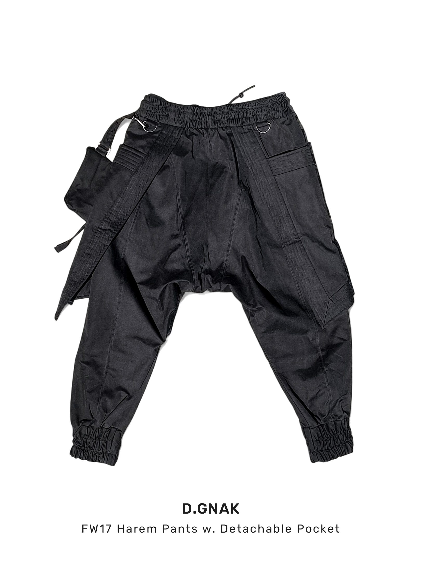 디그낙 (D.GNAK) FW17 HAREM PANTS WITH DETACHABLE POCKET - 2
