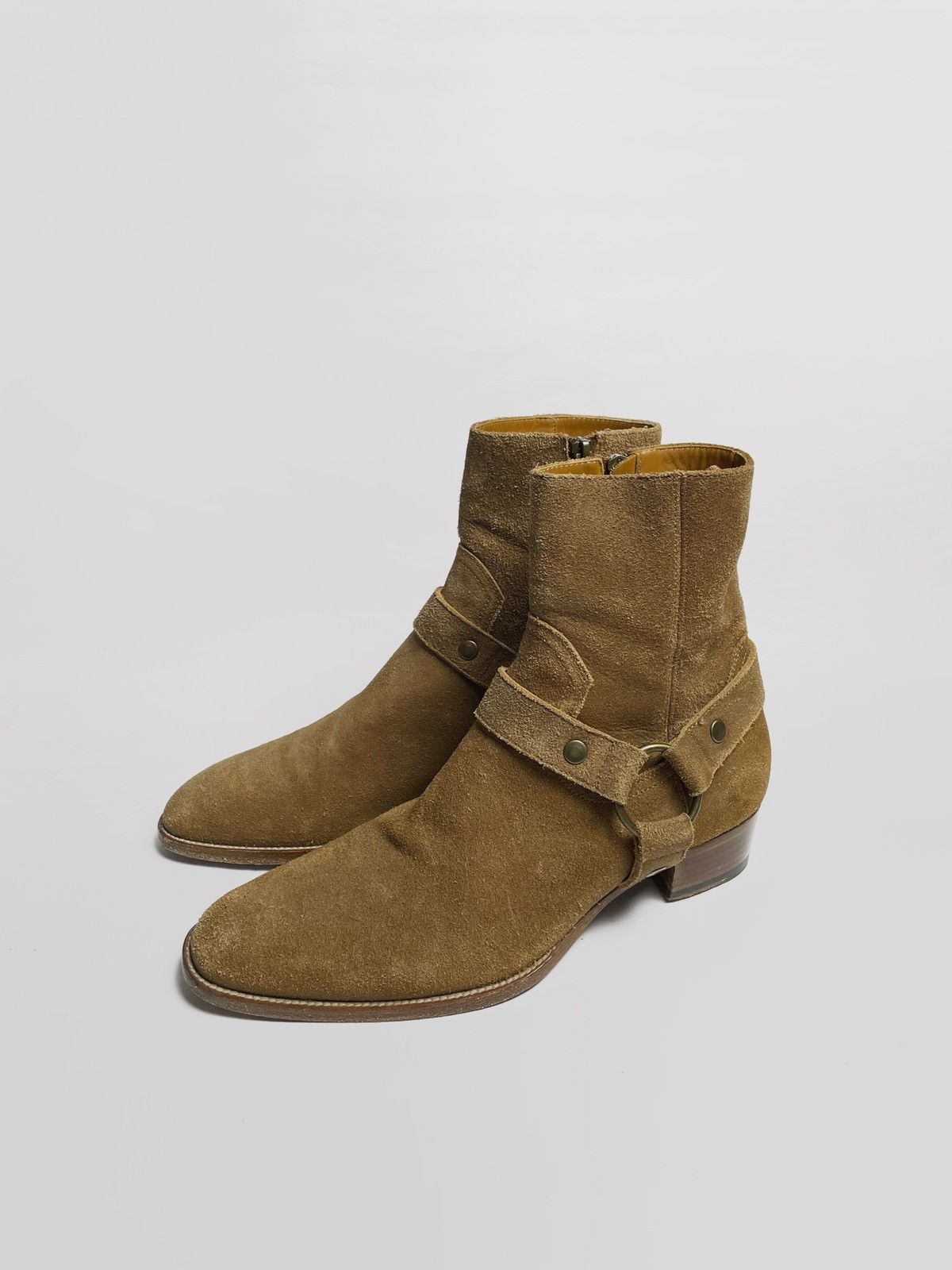 Saint Laurent Paris Suede Wyatt Boots - 1
