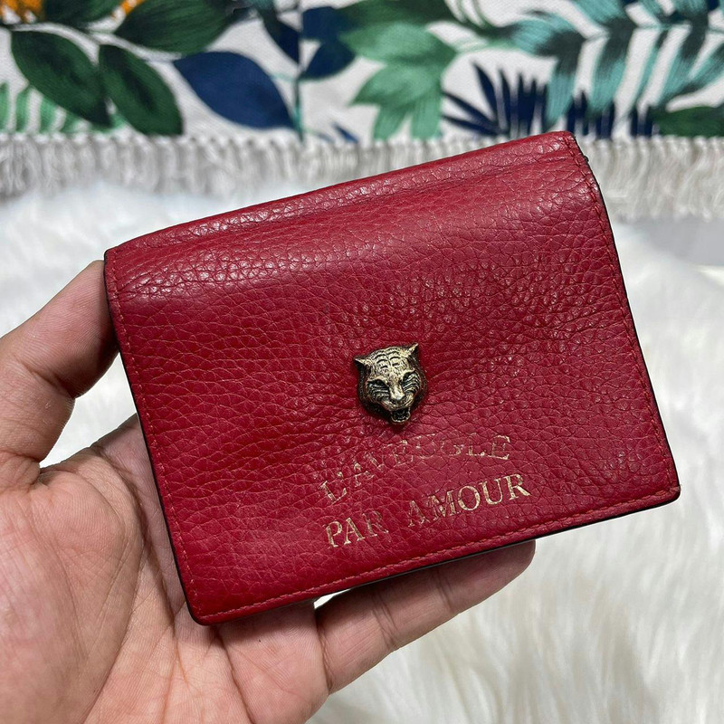 Authentic Gucci L’AVEUGLE PAR AMOUR TIGER WALLET - 1