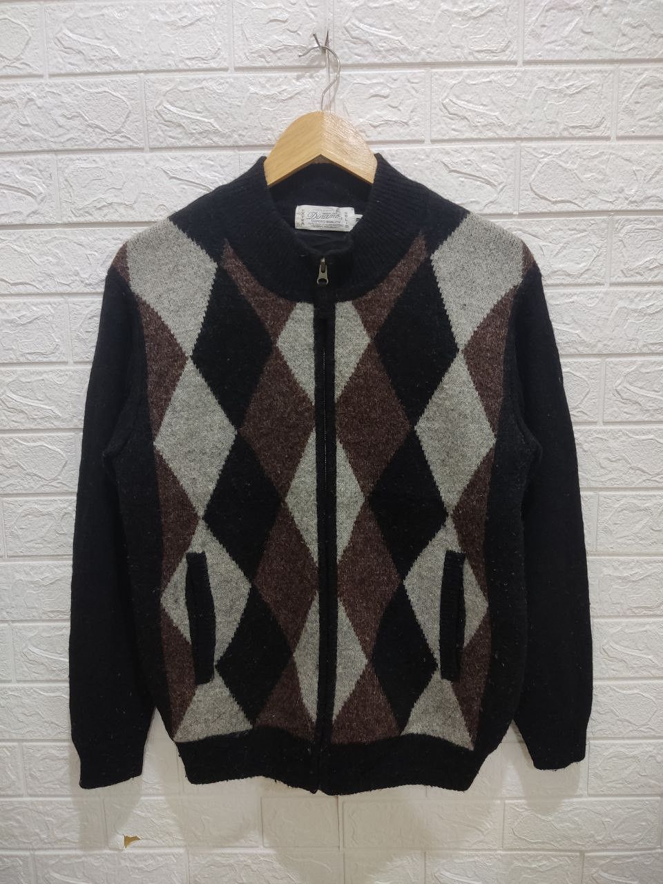 Archival Clothing - DINAMO Classic Argyle Diamond Sweater - 2