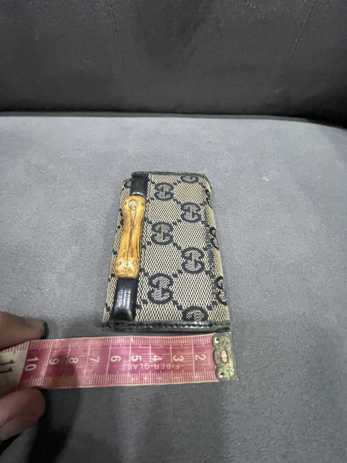 Authentic GUCCI GG Bamboo Key Case Holder - 11
