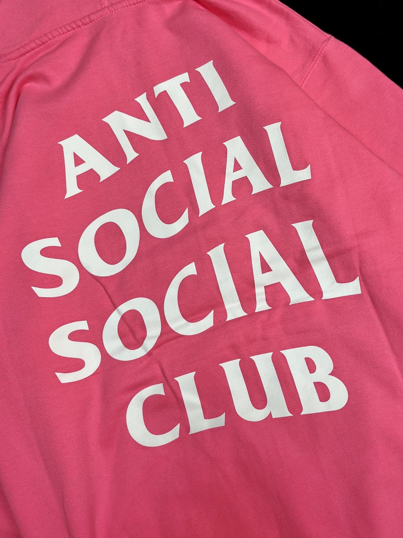 Rare Anti Social Social Club ASSC No Drama Pink Hoodie Small - 5