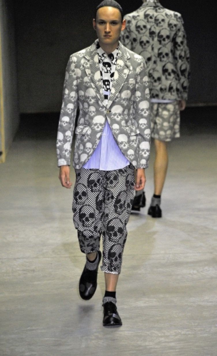 Runway SS11 Skull Checkered Print Pants - 1