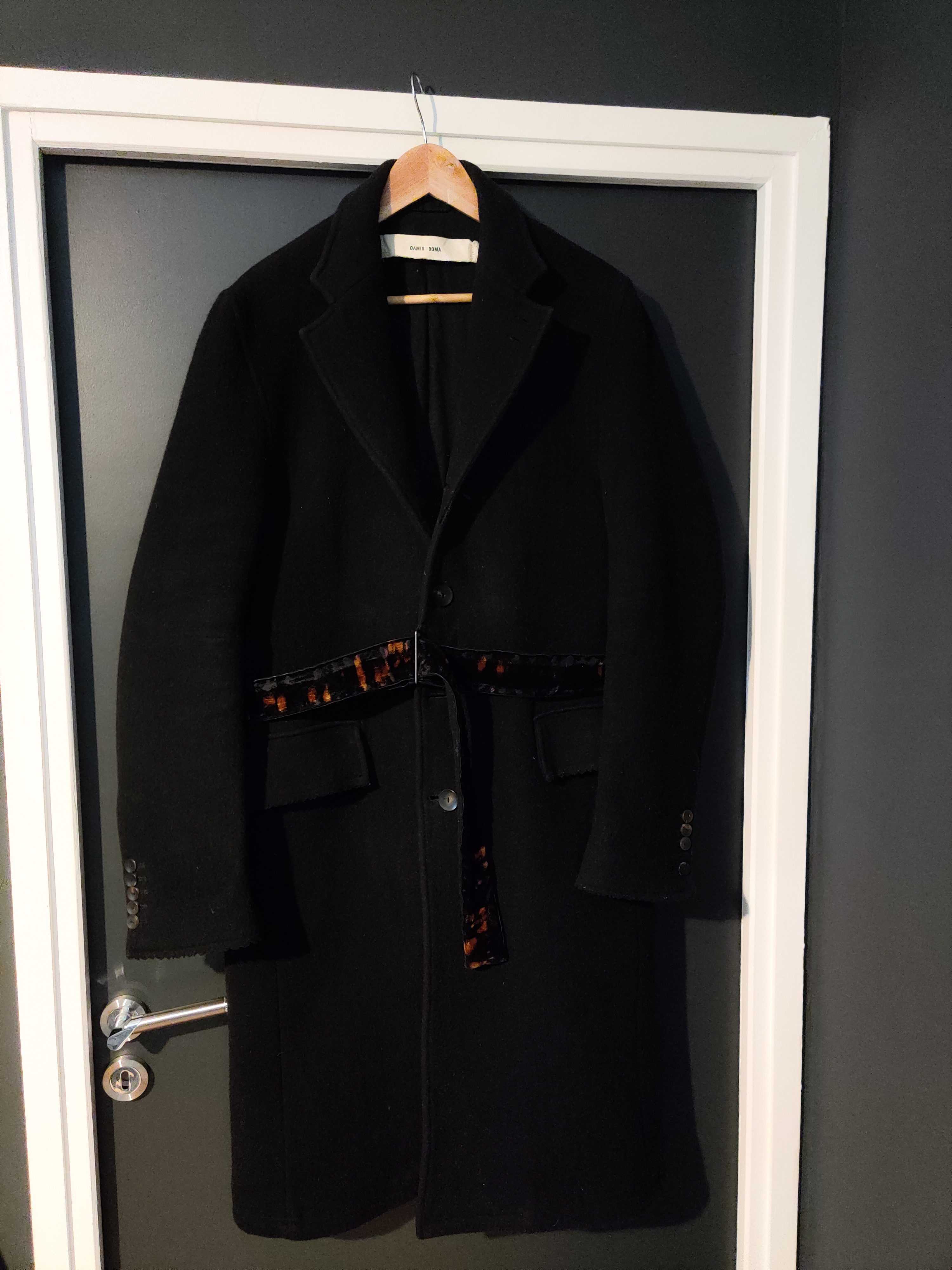 Damir Doma Mohair/Wool Black coat - 1