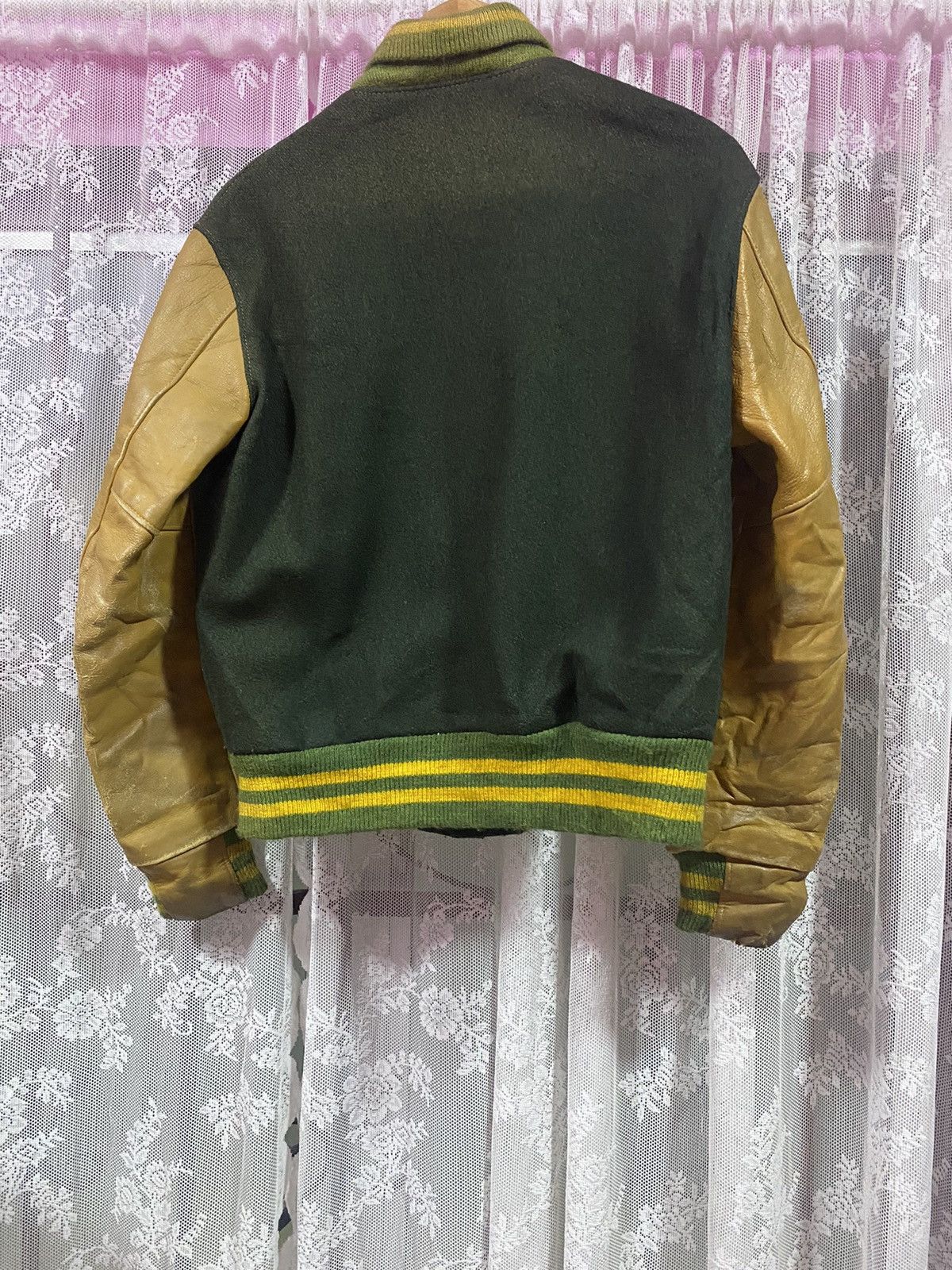 Golden Bear Wool Leather Varsity jacket - 2