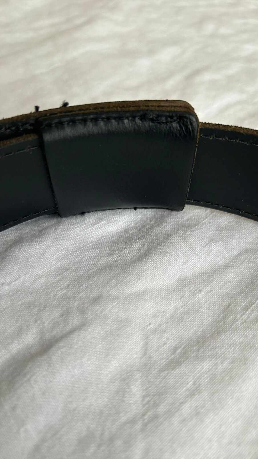 matte black . margiela . leather belt - 10