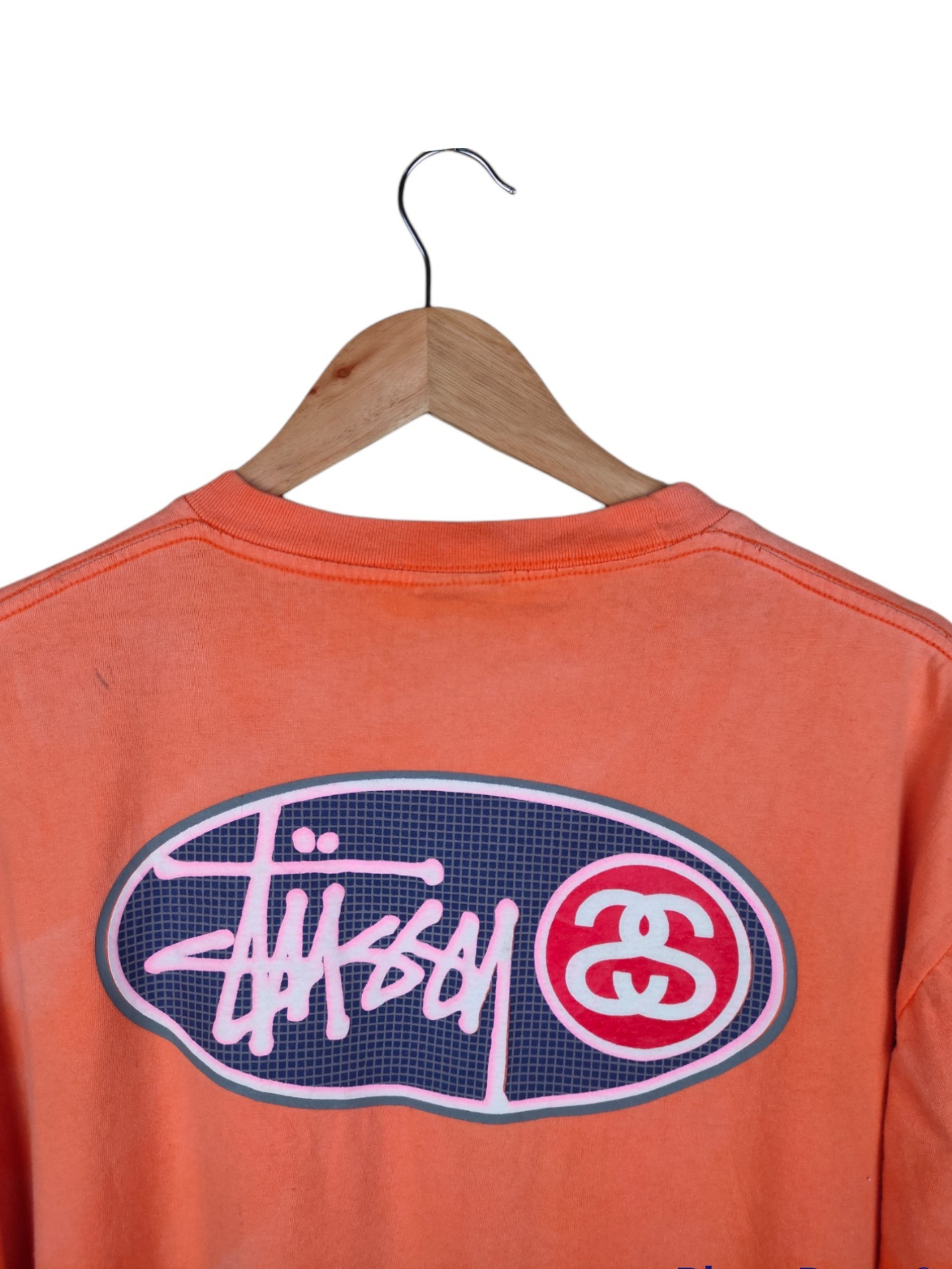 Vintage - Vintage Stussy Big Spellout Distressed & Sunfaded Shirt - 2