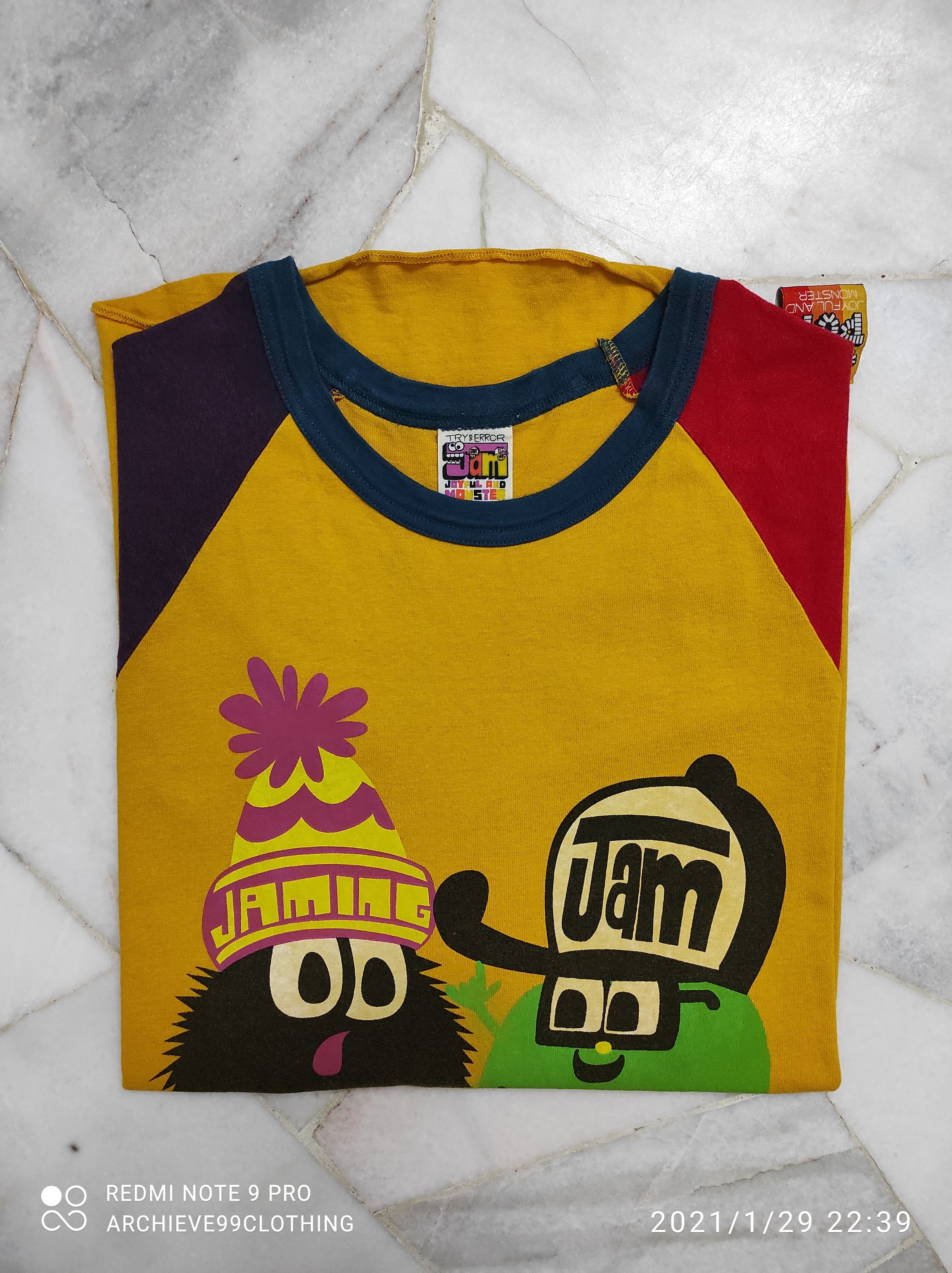 Japanese Brand - Jaming Jam Joyful and Monster AOP 3rd Qtr tee - 8