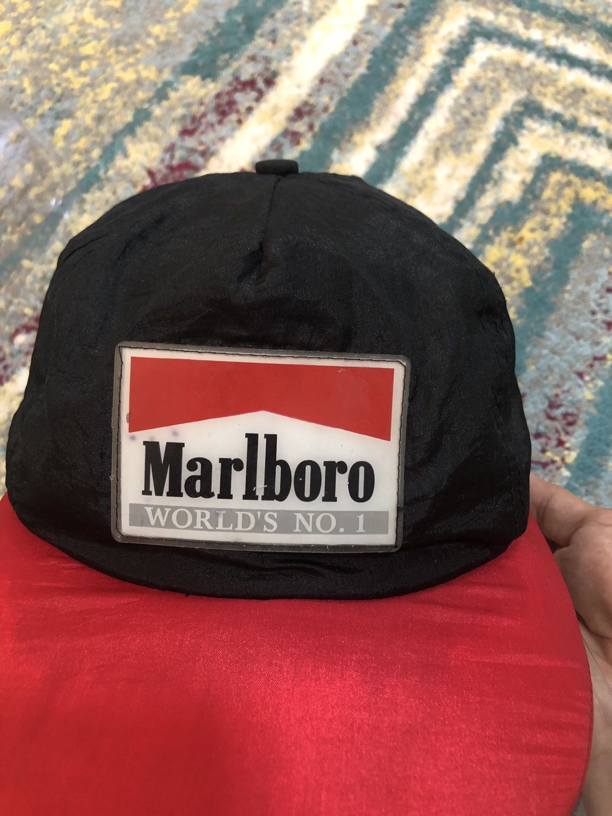 🔥Vintage Marlboro World‘S No 1 Patch Logo Snapback Hat - 8