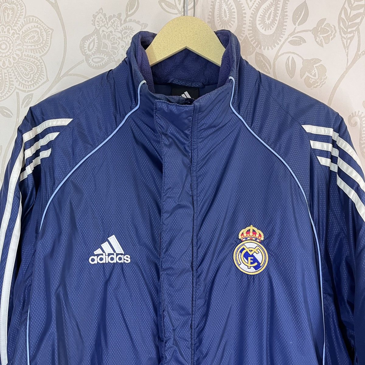 Vintage Adidas Real Madrid Coach Sweater Jacket Year 2005 - 5
