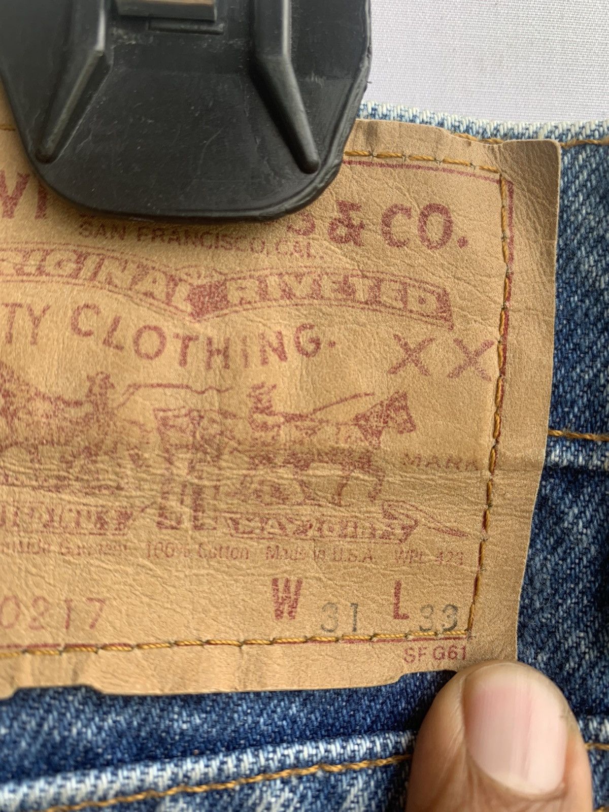 Vintage Levis Rindem Made in usa - 8