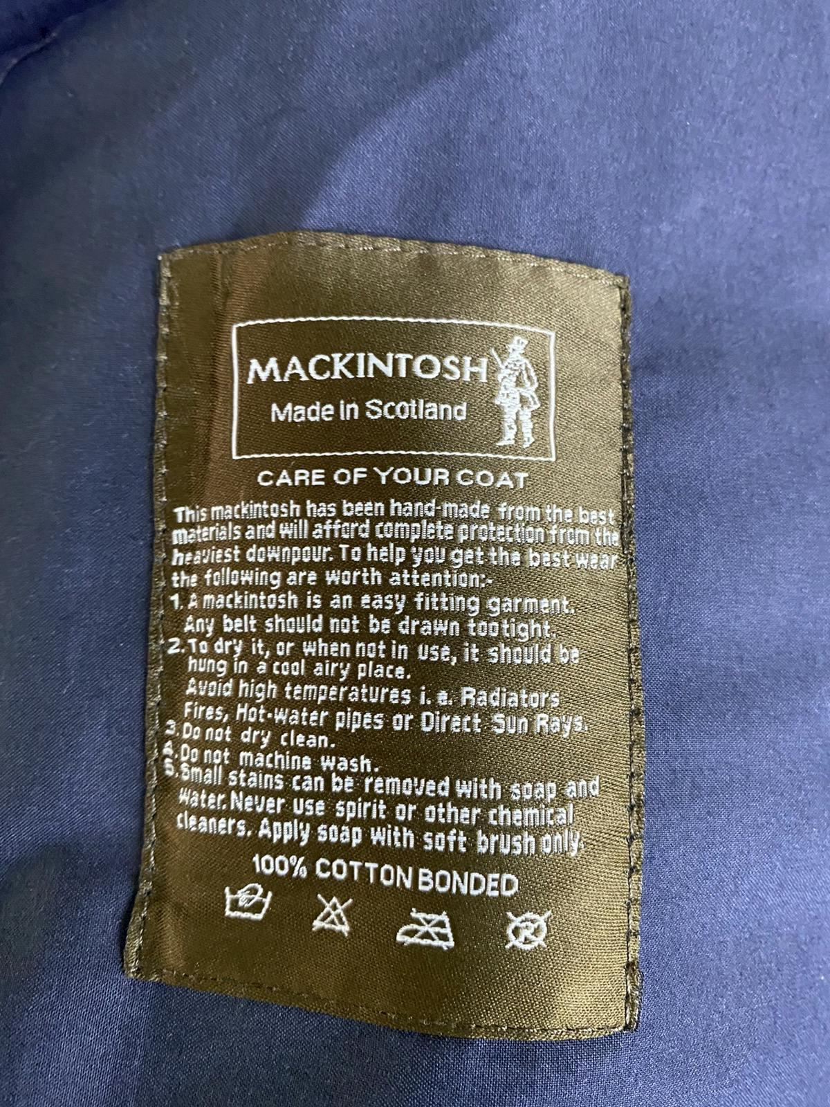 Mackintosh Logo Monogram Raincoat Cotton Rubber Waterproof - 11