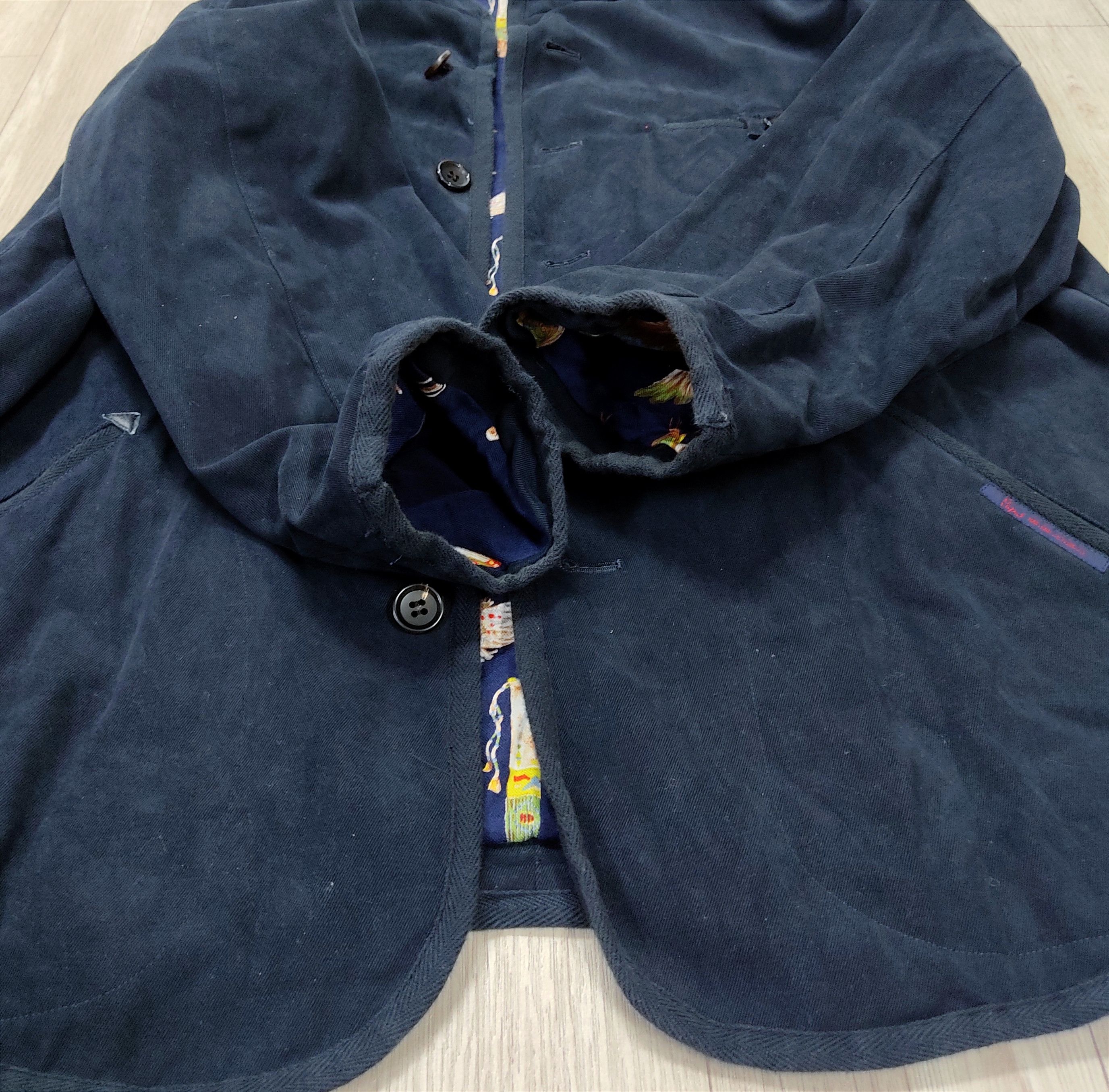 Archival Clothing - The PAPAS Mantere De Heming Navy Blue Deck Jacket - 12