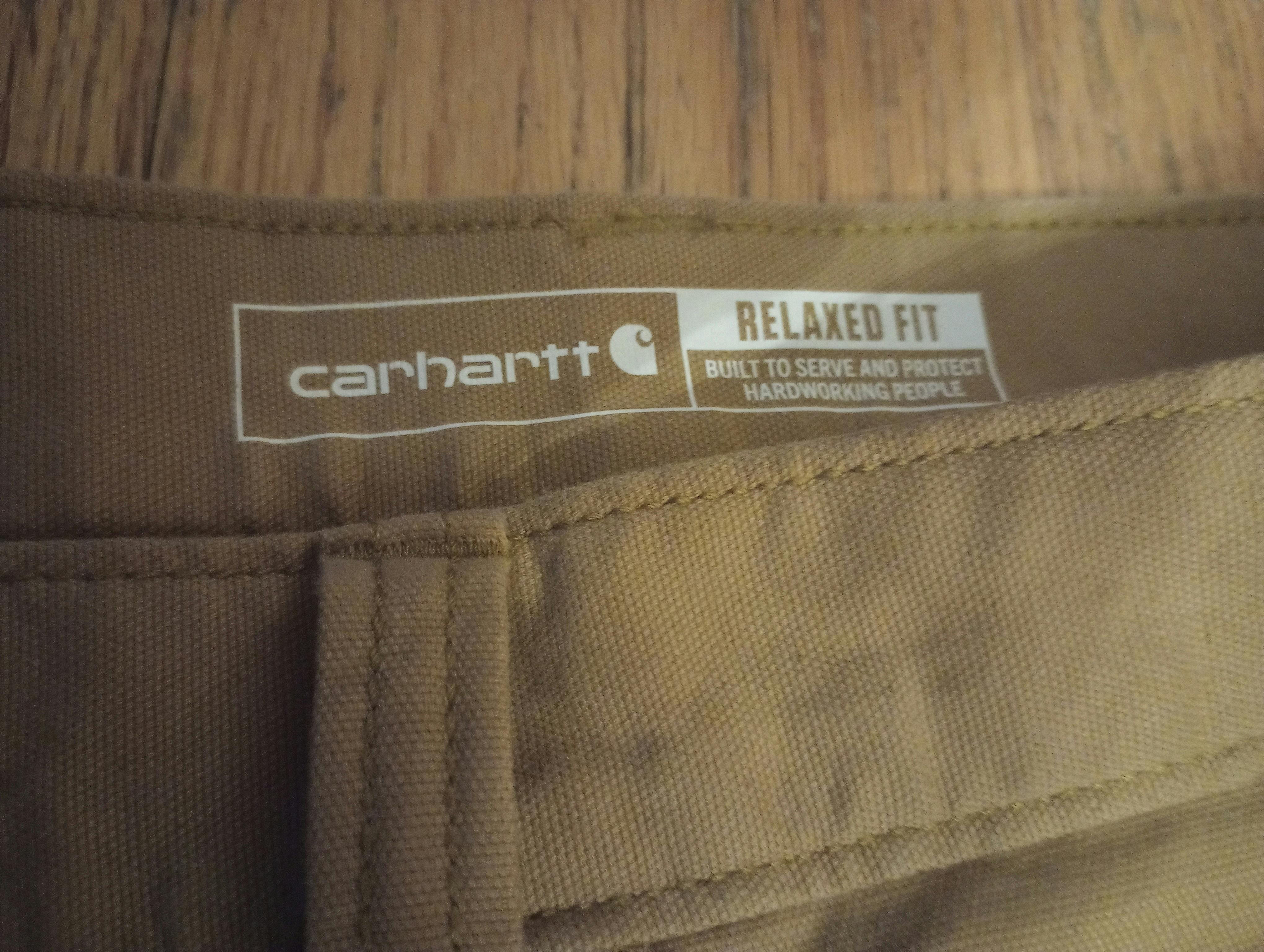 Carhartt Relaxed Fit Khaki Work Pants - 2
