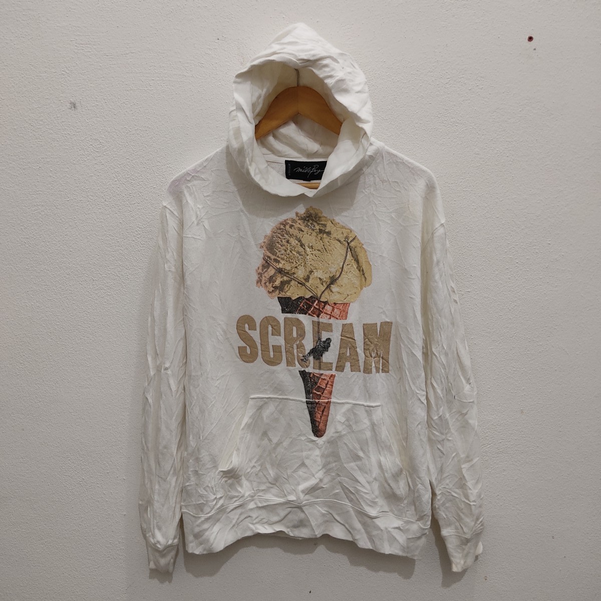 20471120 - Vintage Milkboy Scream Ice Cream Big Logo Hoodie Sweatshirt - 1