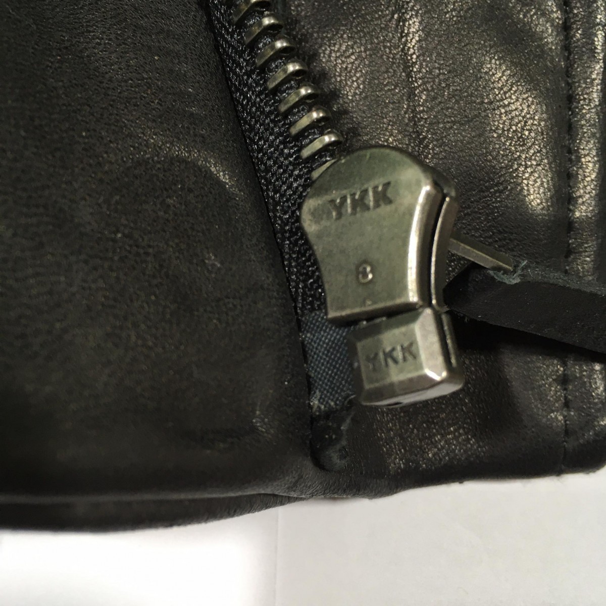 Zip Detail Genuine Lamb Leather Jacket - 10