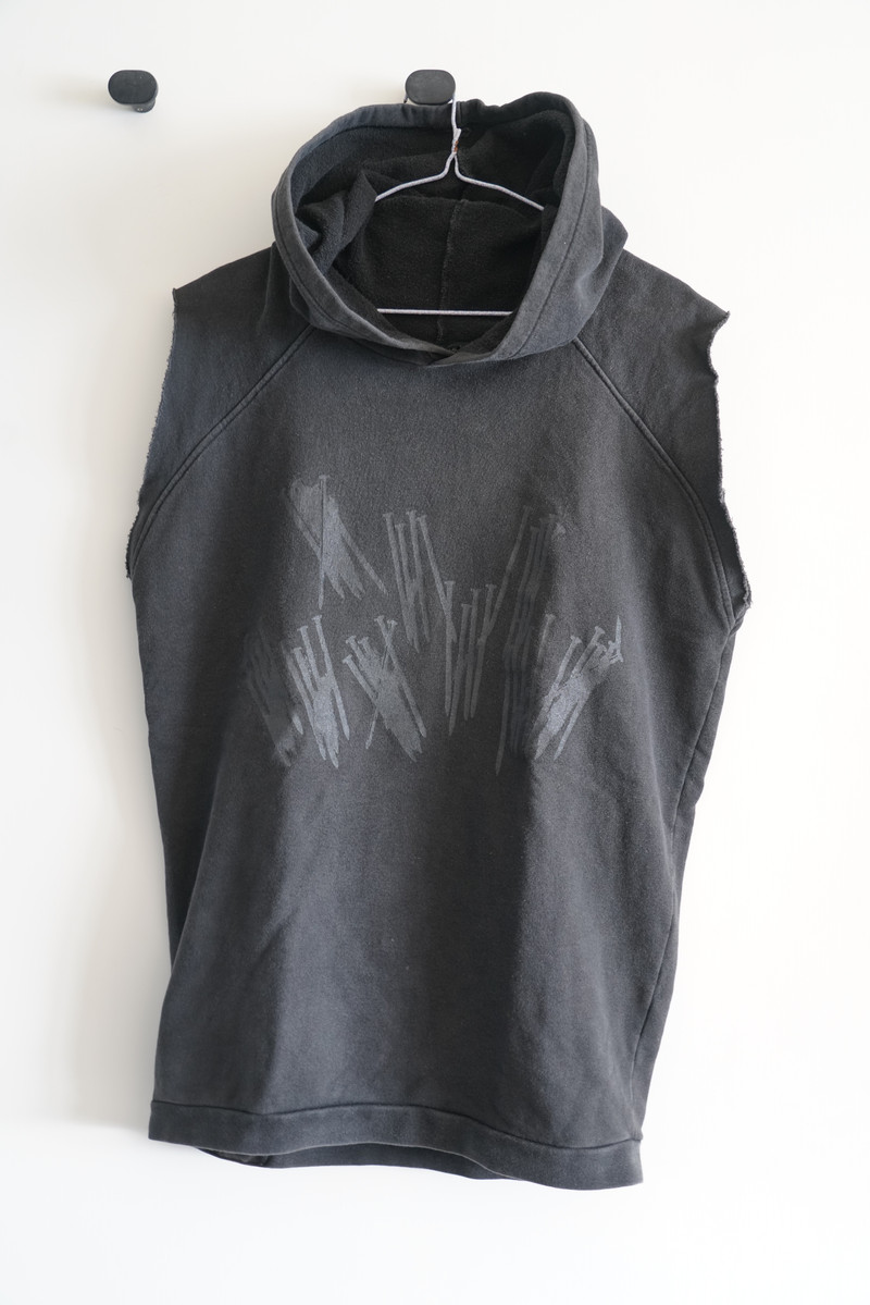 Raf Simons Raf Simons SS03 Consumed Nails Sleeveless Hoodie