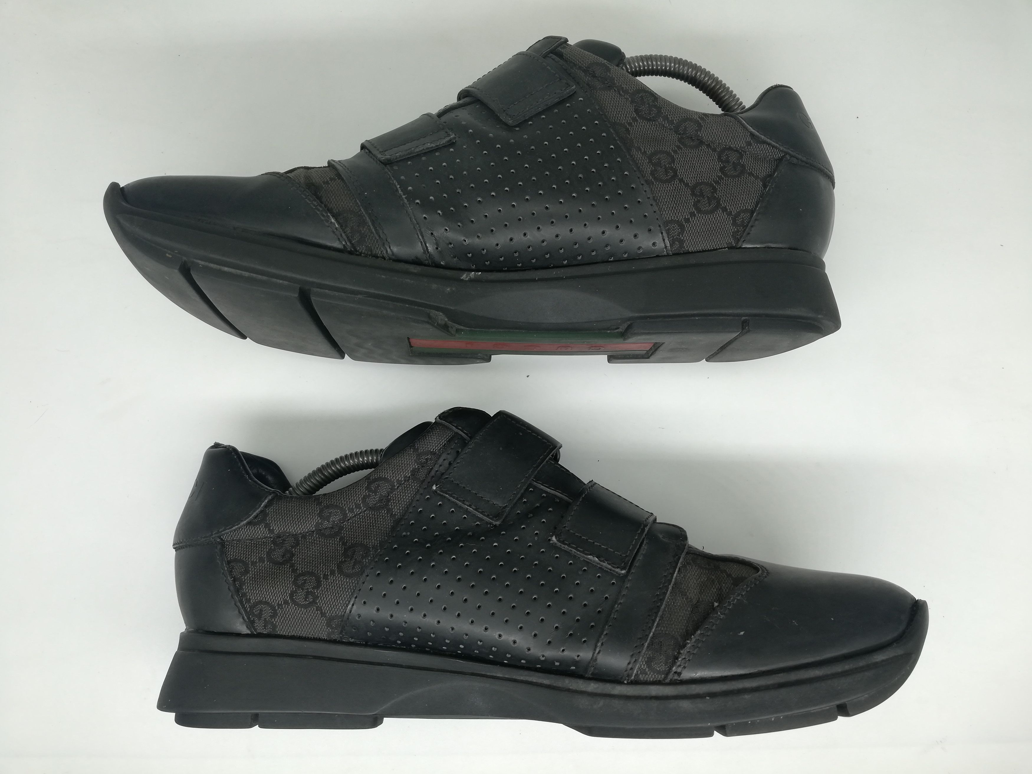 GG Black Velcro Strap Shoes - 5