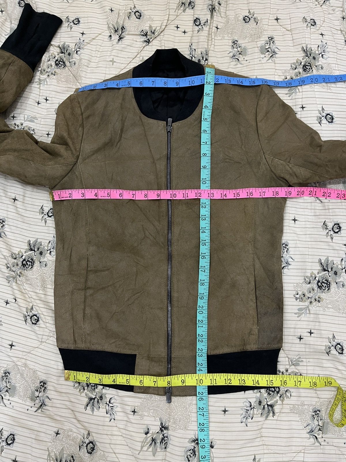 (Ww). NO ID JAPANESE HYPEBEAST SUEDE LEATHER JACKET - 11