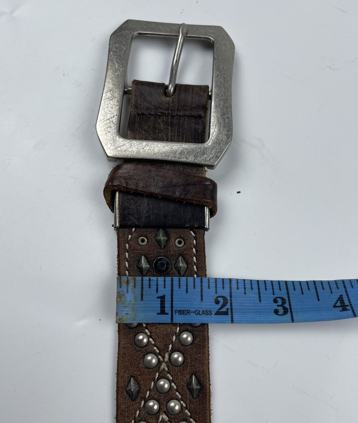 Genuine Leather - studded leather belt tc22 - 6
