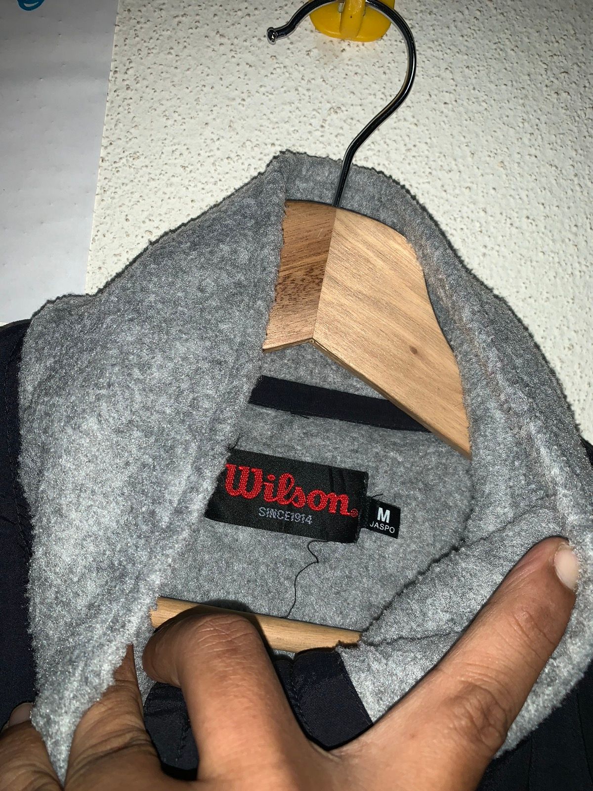 Vintage Wilson embroidered logo Half Zipper Fleece - 8