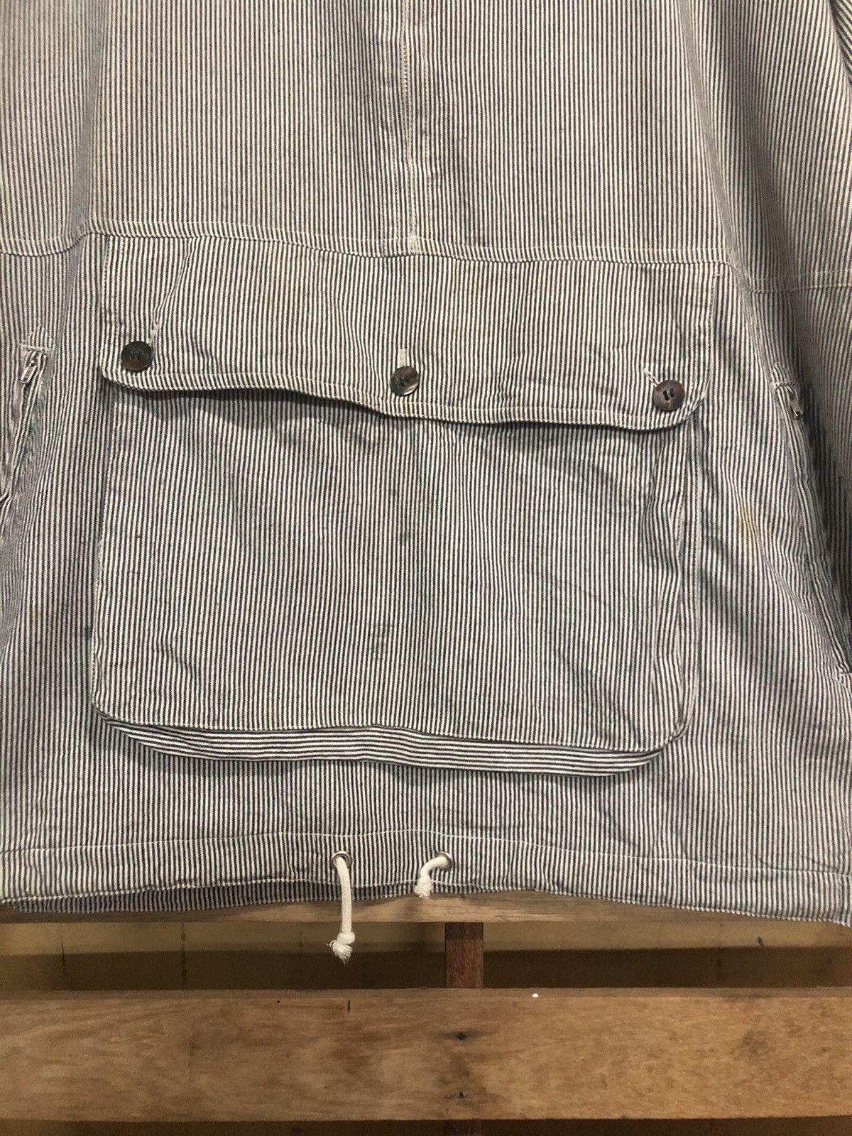 Issey Miyake 80’s Stripe Anorak Hoodies Jacket Pocket - 7