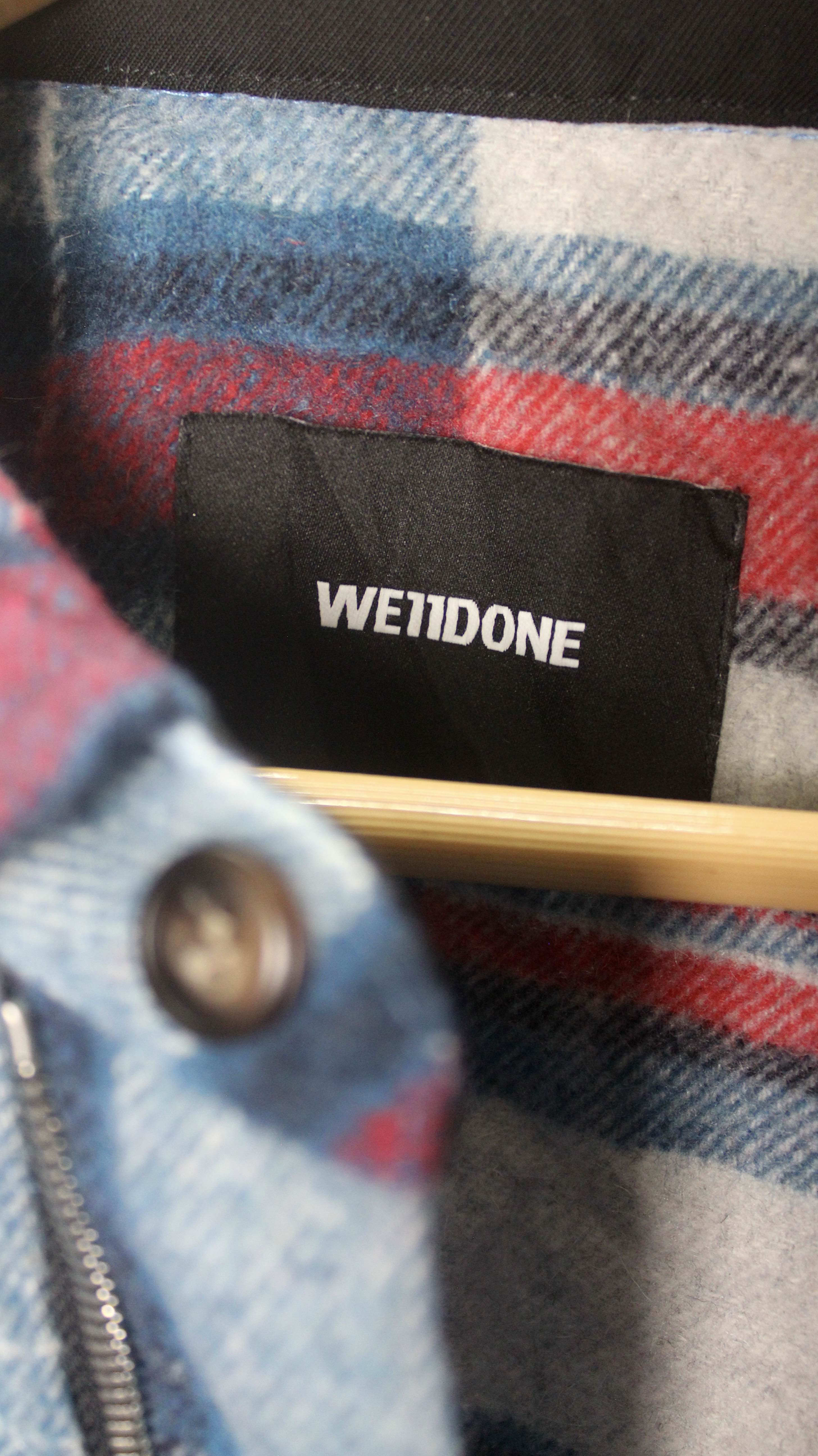 We11done - Checked Wool Shirt Multicolor Plaid Jacket Justin Bieber - 6