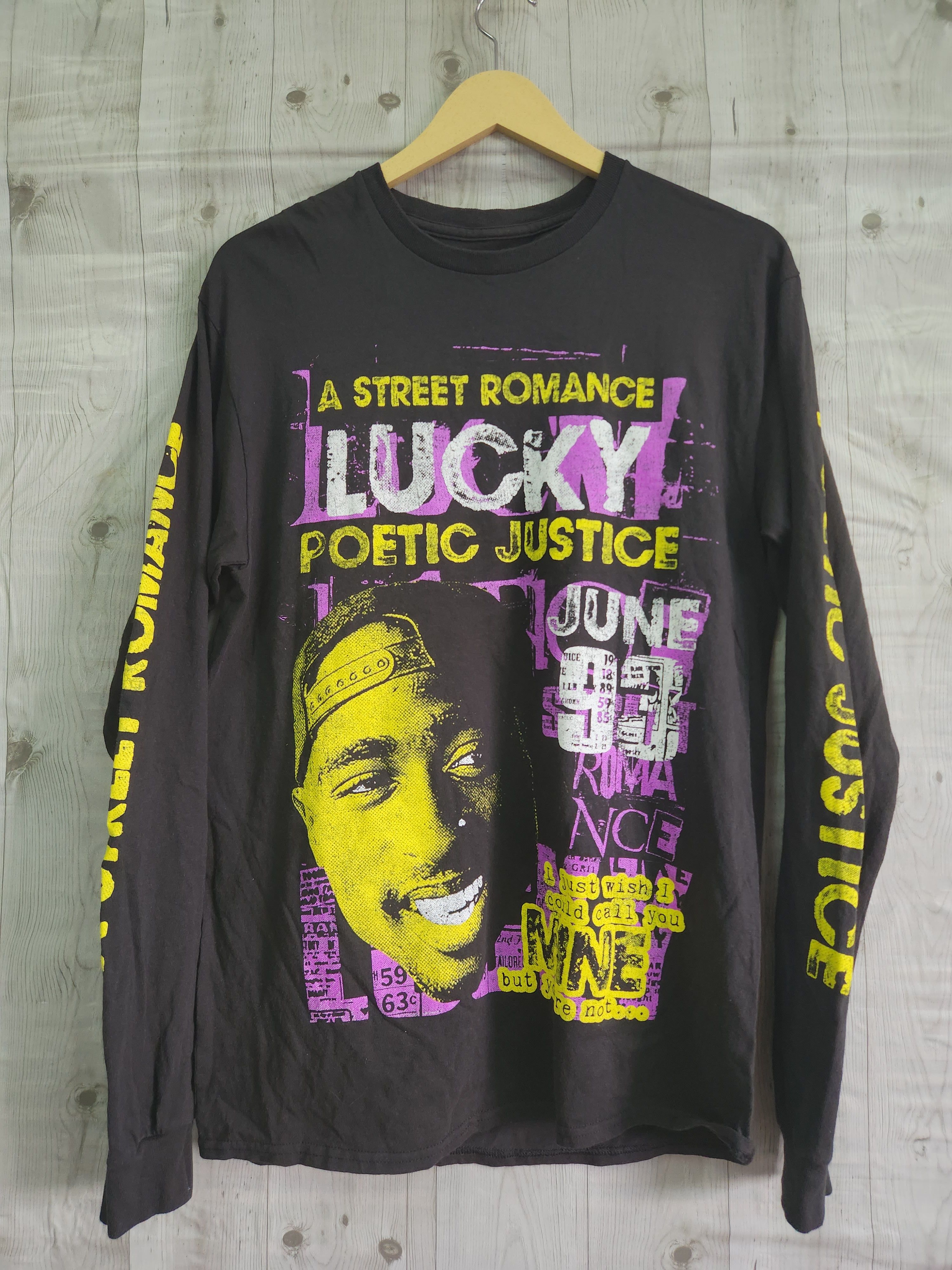 Rap Tees - Tupac Poetic Justice TShirt Long Sleeve - 1