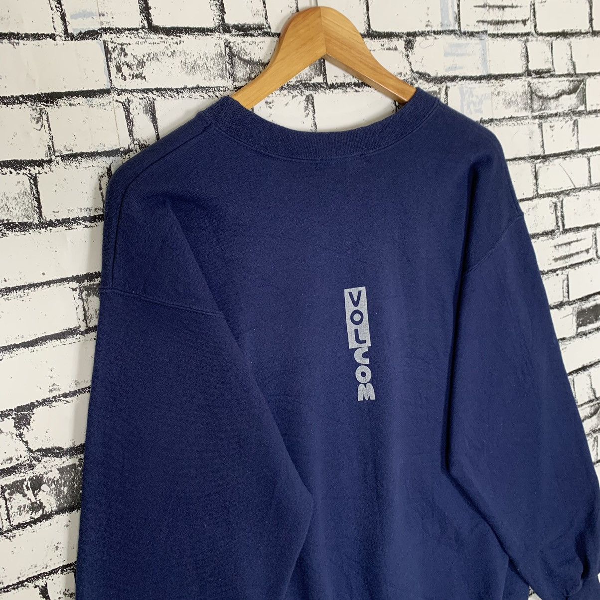 Vintage Volcom Sweatshirt Navy Blue - 8