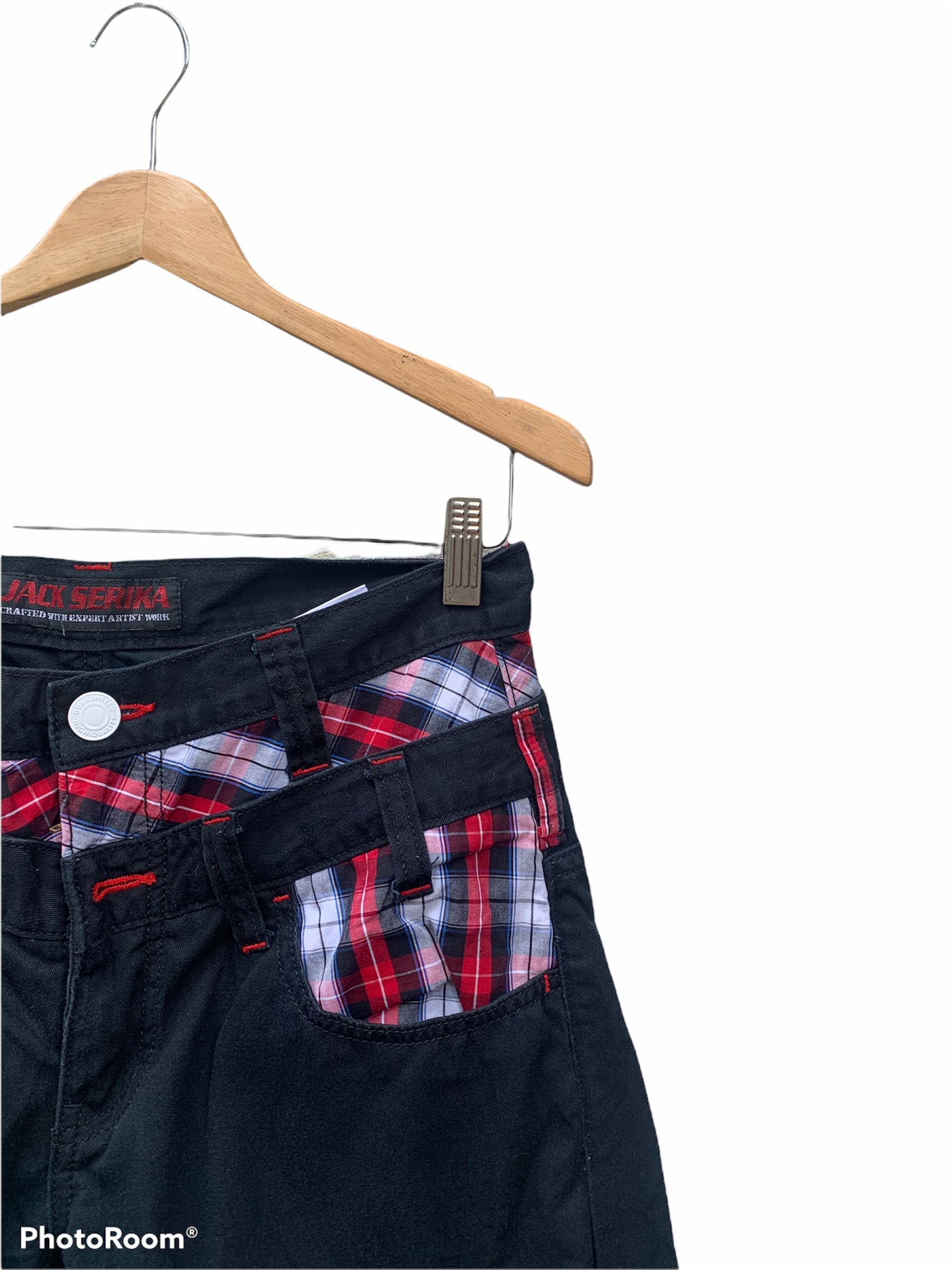 Vintage - Vintage Japanese Jack Serika Check Pocket Double Waist Pant - 12