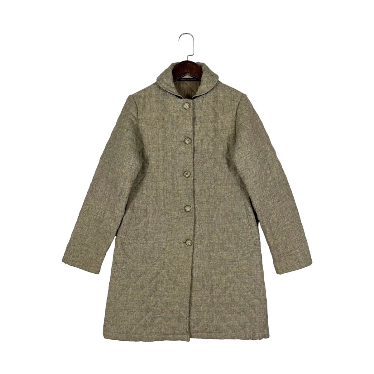 Mackintosh Quilted Beige Coat Jacket - 1
