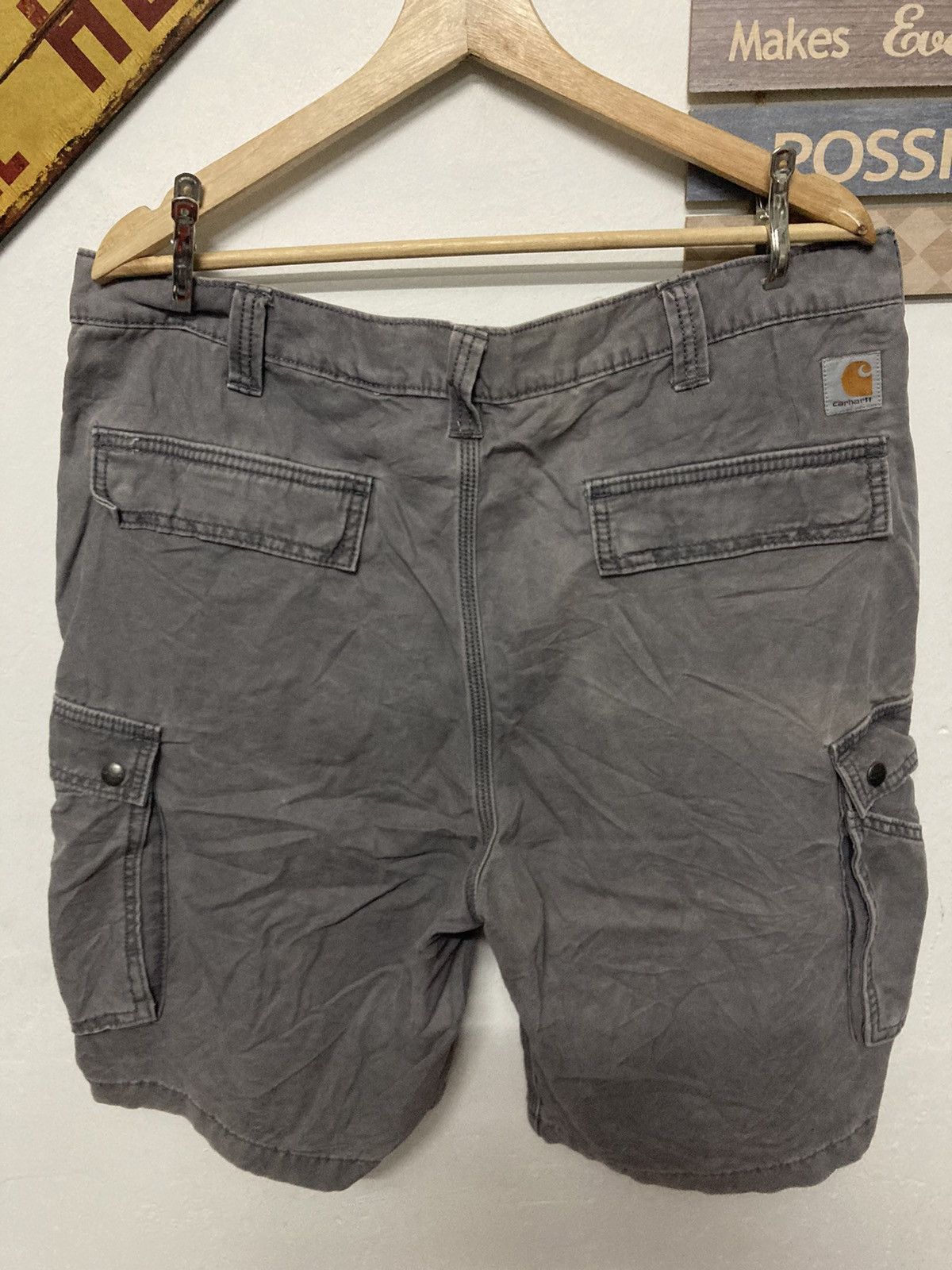 Vintage - Carhatt Relaxed Fit Cargo Short Pant Size 38 - 5