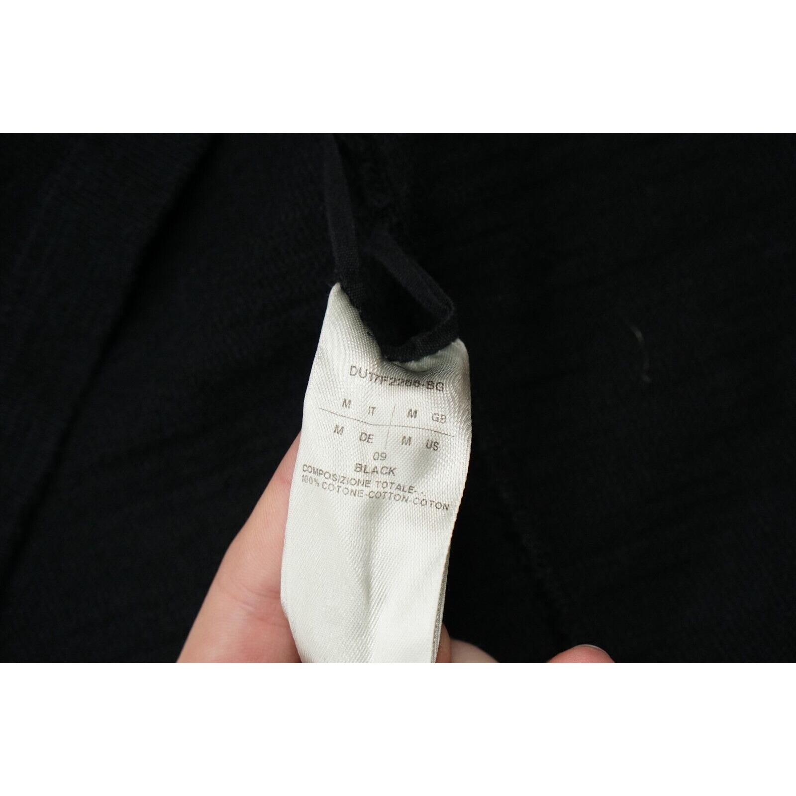 Rick Black Turtleneck Sweater Size Medium FW17 Glitter - 5