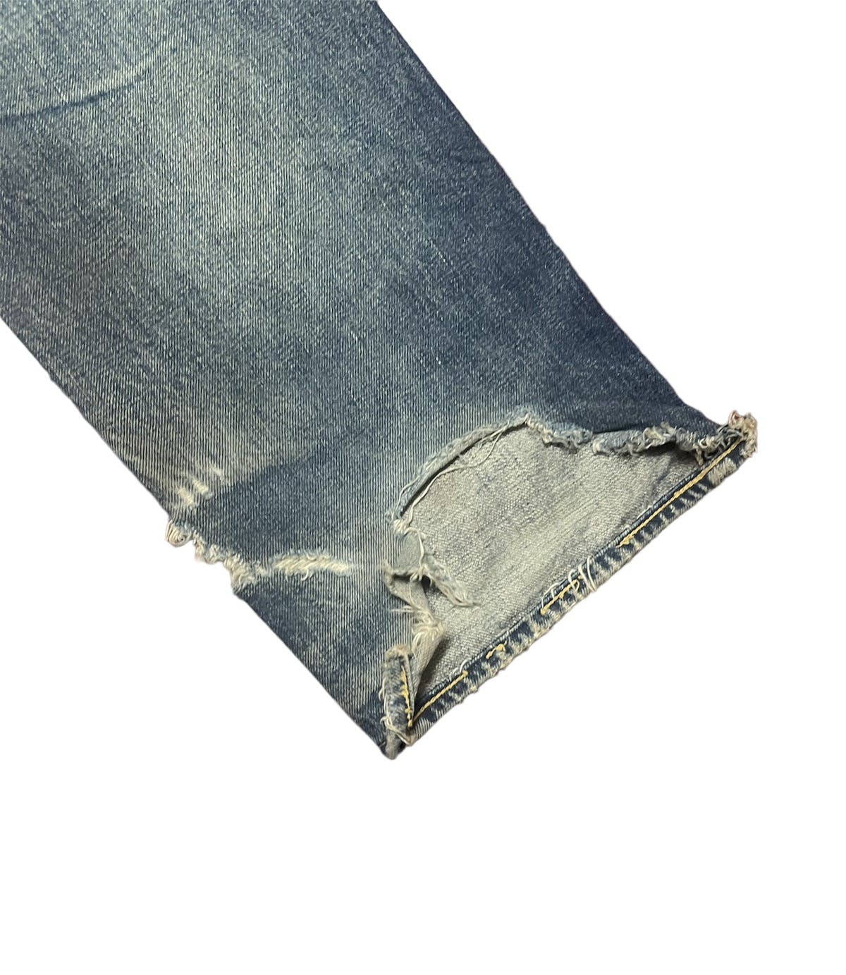 Evisu Denim distressed selvedge jeans - 4