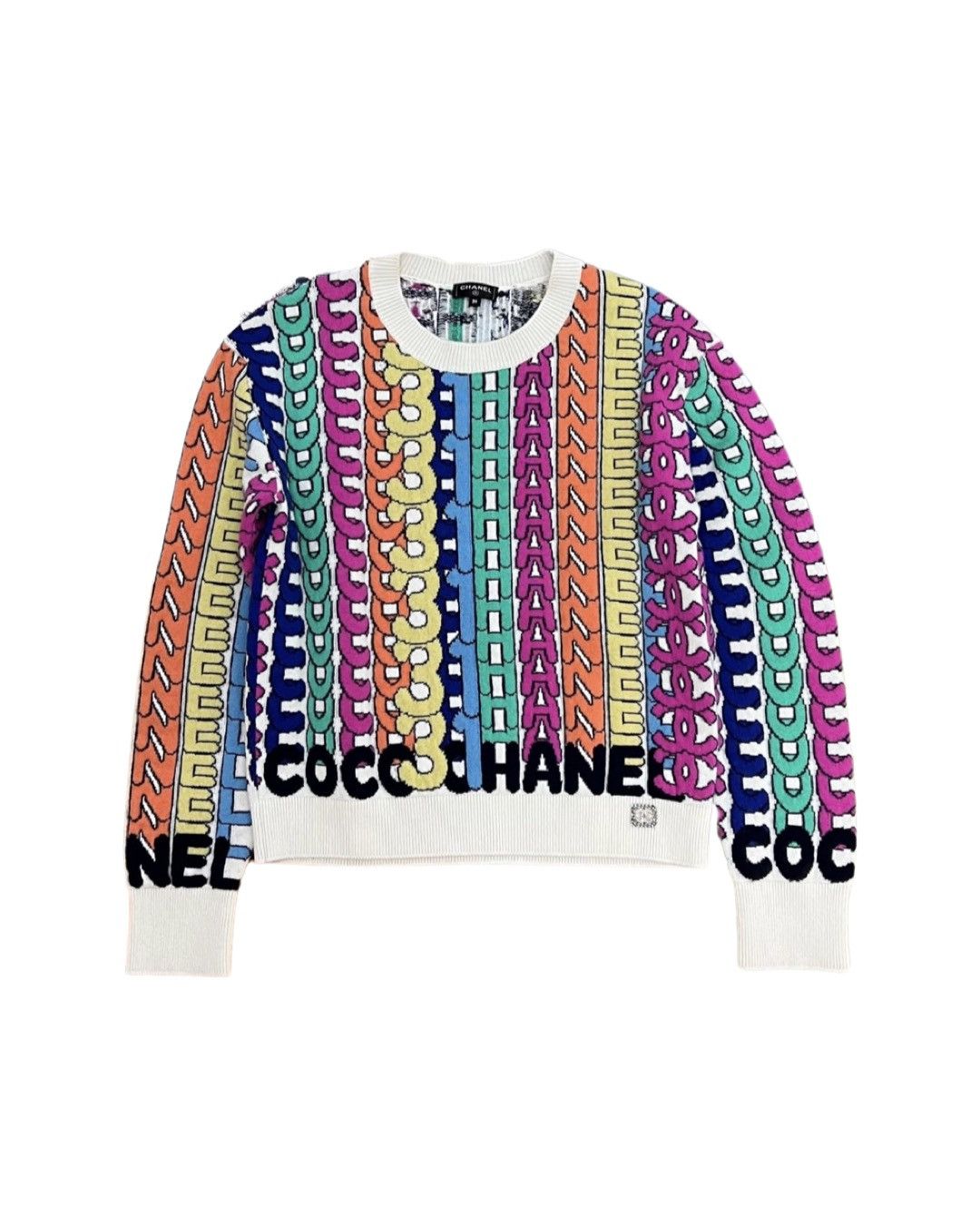 Rainbow logo cashmere sweater - 1